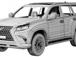lexus gx460 2021 3D Модель