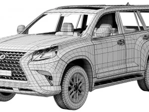 lexus gx460 2021 3D Model