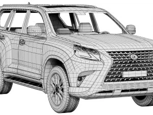 lexus gx460 2021 3D Model