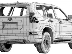 lexus gx460 2021 3D Модель