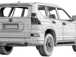 lexus gx460 2021 3D Model