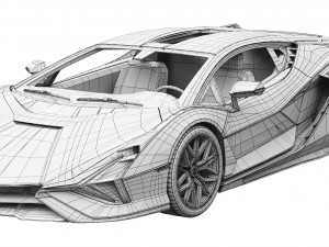 lamborghini-sian 3Dモデル