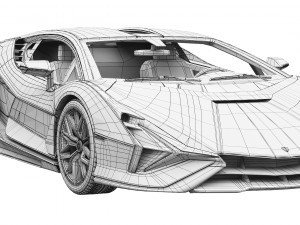 lamborghini-sian 3Dモデル