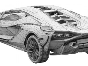 lamborghini-sian 3Dモデル