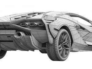 lamborghini-sian 3D Model