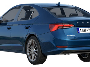 skoda octavia 2020 Modelo 3D