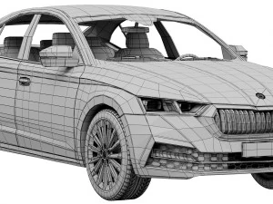 skoda octavia 2020 3D Model