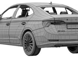 skoda octavia 2020 Modelo 3D