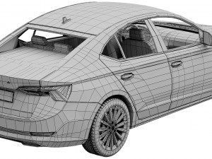 skoda octavia 2020 Modelo 3D