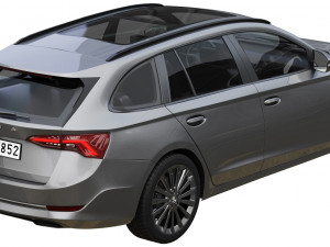 skoda octavia combi 2020 3D Model