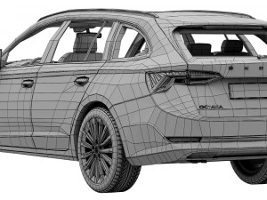 skoda octavia combi 2020 3D Model