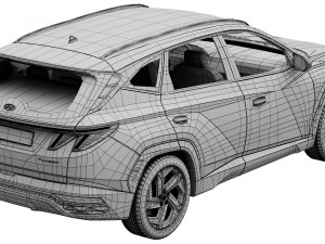 hyundai tucson 2021 Modello 3D