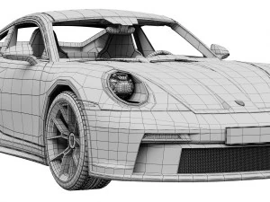 porsche 911 gt3 touring 2022 3D Model