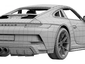 porsche 911 gt3 touring 2022 3D Model