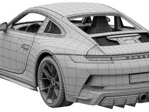 porsche 911 gt3 touring 2022 3D Model