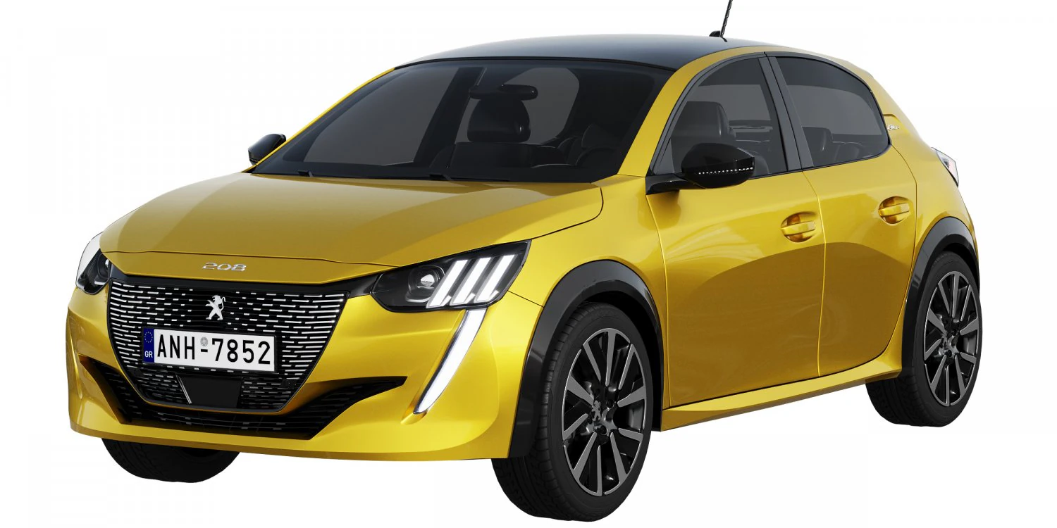 peugeot 208 2021 3D Model .c4d .max .obj .3ds .fbx .stl .blend