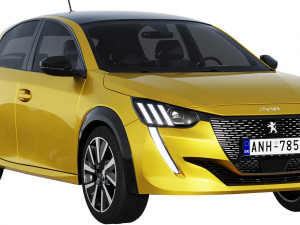 peugeot 208 2021 3Dモデル
