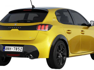 peugeot 208 2021 3D Model