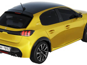 peugeot 208 2021 3D Model