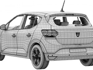 dacia sandero 2021 Modelo 3D