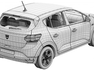 dacia sandero 2021 Modelo 3D