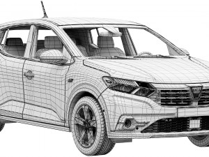 dacia sandero 2021 Modelo 3D
