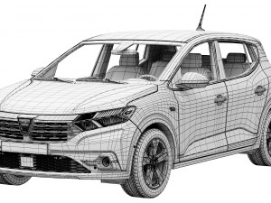 dacia sandero 2021 Modelo 3D