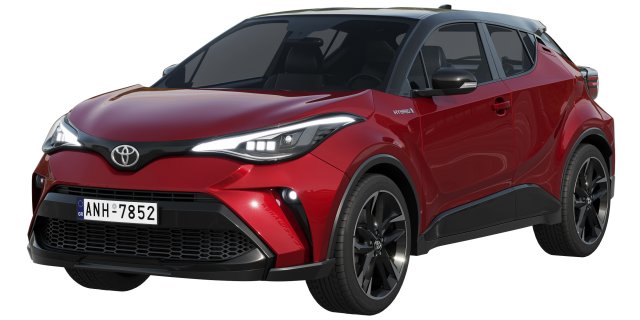 toyota c-hr 2021 3D Model .c4d .max .obj .3ds .fbx .stl .blend 