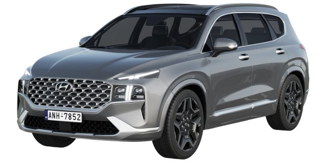 hyundai santa fe 2021 Modelo 3D .c4d .max .obj .3ds .fbx .stl .blend 