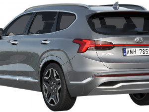 hyundai santa fe 2021 Modelo 3D