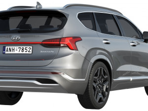 hyundai santa fe 2021 Modelo 3D