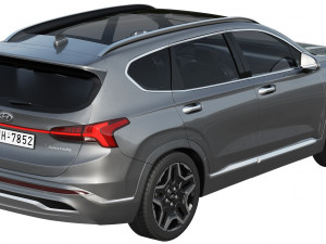hyundai santa fe 2021 Modelo 3D