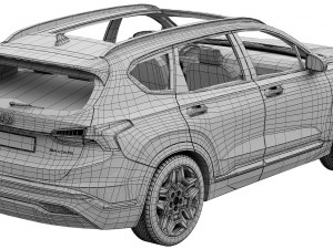 hyundai santa fe 2021 Modelo 3D