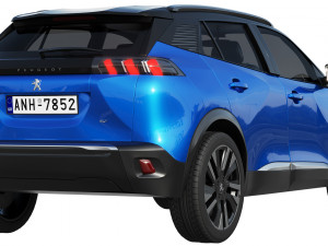 peugeot e-2008 3D Model