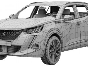 peugeot e-2008 3D Model