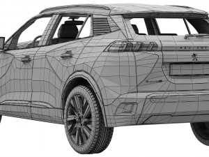 peugeot e-2008 3D Model