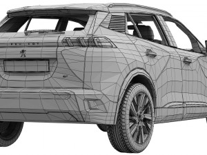 peugeot e-2008 3D Model