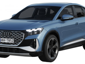 audi q4 sportback e-tron 2021 3Dモデル