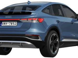 audi q4 sportback e-tron 2021 3D Model