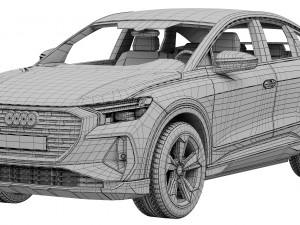 audi q4 sportback e-tron 2021 Modello 3D