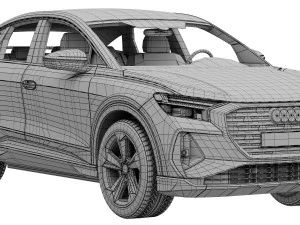 audi q4 sportback e-tron 2021 3D Model