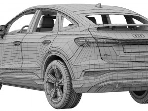 audi q4 sportback e-tron 2021 Modello 3D