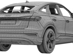 audi q4 sportback e-tron 2021 3D Model