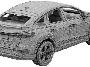 audi q4 sportback e-tron 2021 Modello 3D