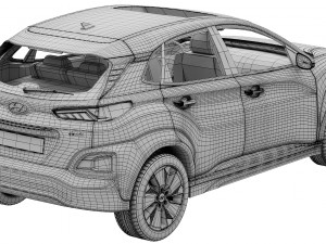 hyundai kona electric Model 3D