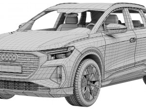audi q4 e-tron Modelo 3D