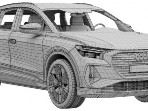 audi q4 e-tron Modelo 3D