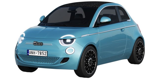 fiat 500 la prima 2021 3D Модель .c4d .max .obj .3ds .fbx .stl .blend 