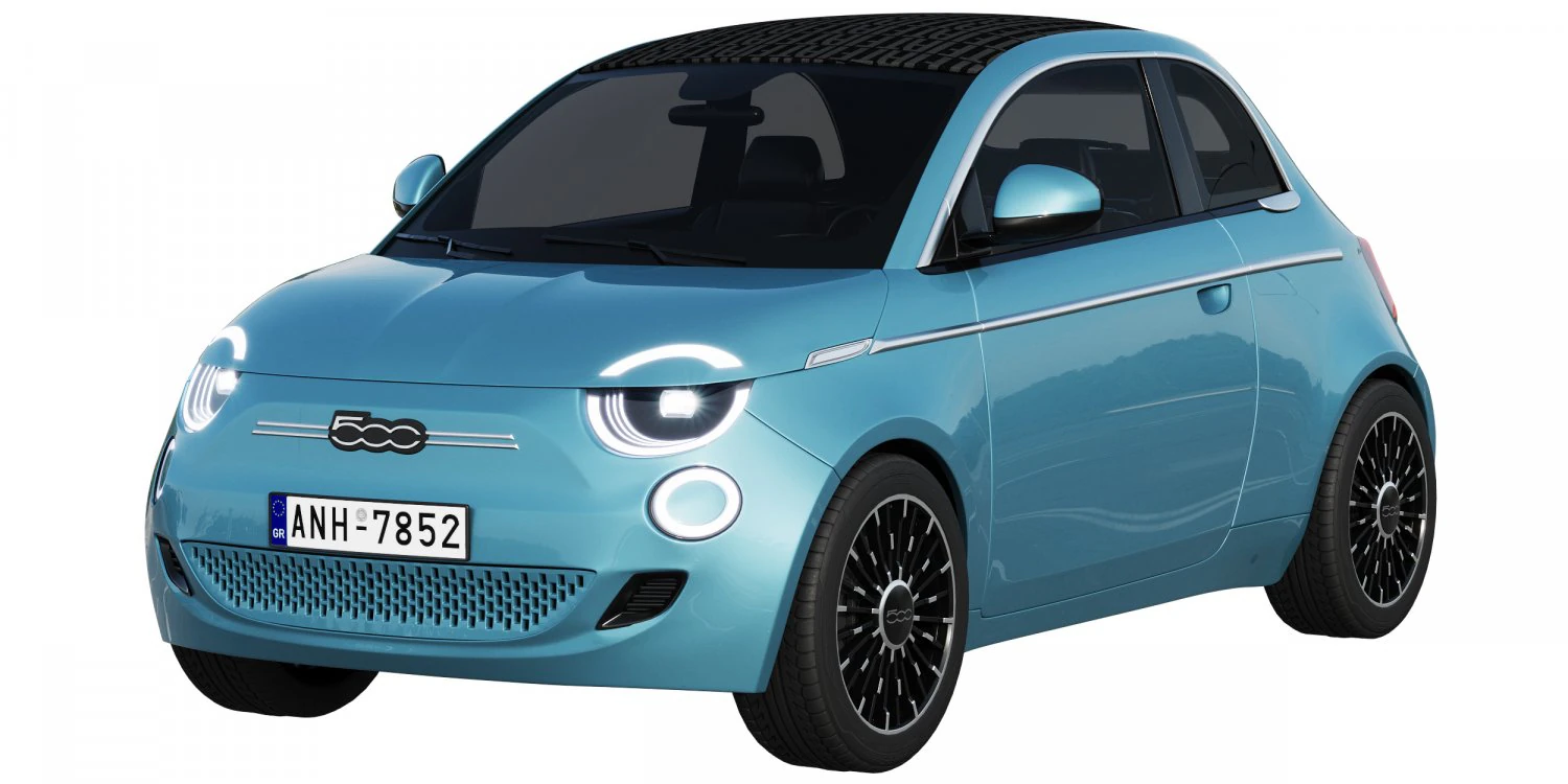 fiat 500 la prima 2021 3D Model .c4d .max .obj .3ds .fbx .stl .blend 