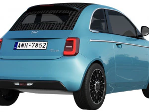 fiat 500 la prima 2021 3D Model